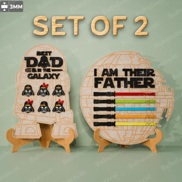Soy Tu Padre Letrero Personalizado Star Wars Creativo Digital